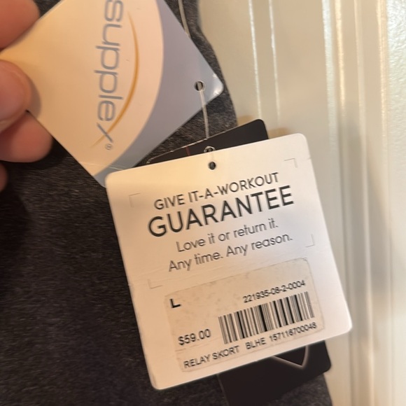 Athleta Gray and Green Relay Athletic 2 in 1 Skort - Picture 4 of 11